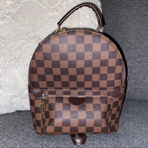 Mini Checkered Backpack